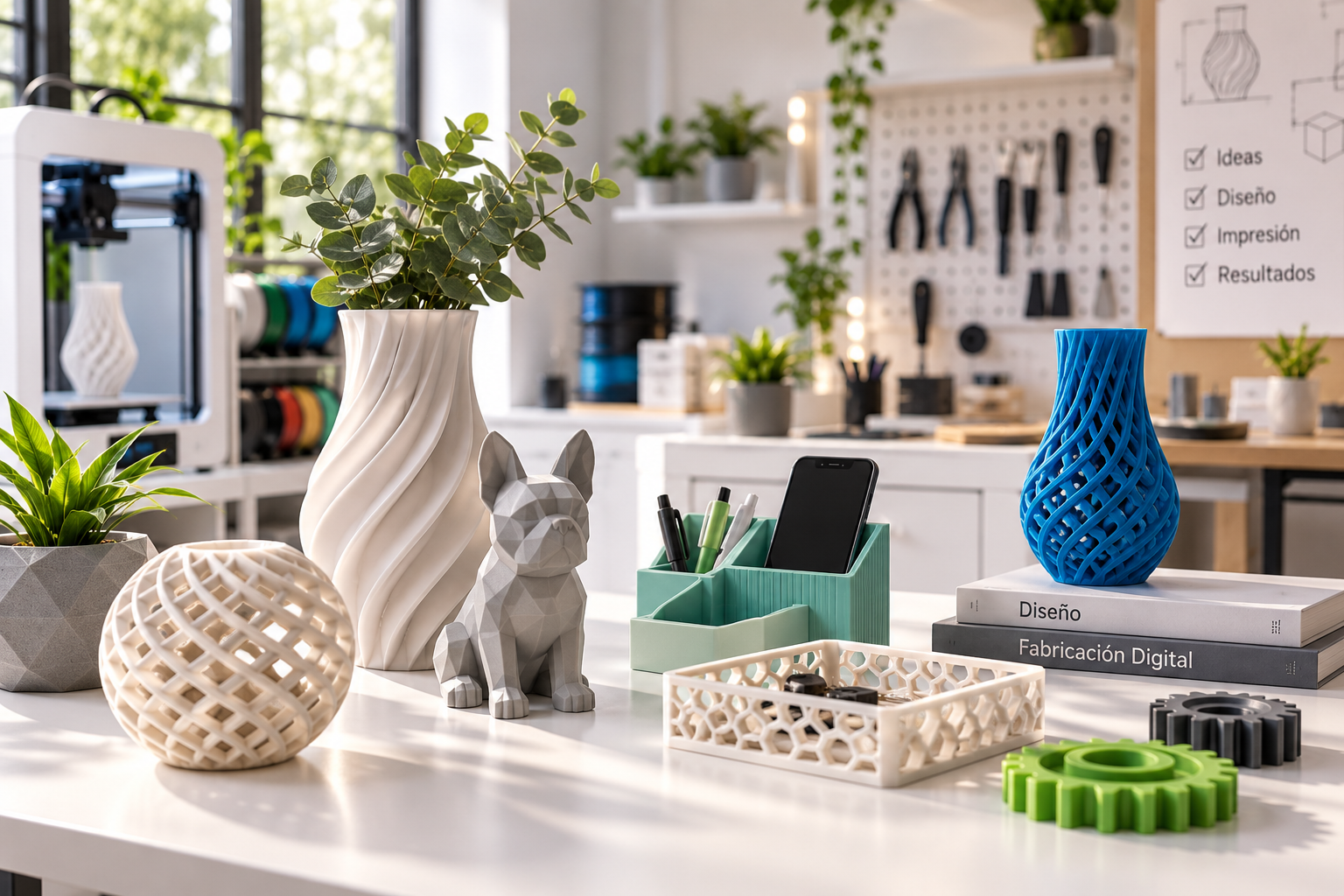 Objetos de decoración terminados fabricados en impresión 3D KAPAKAPA3D